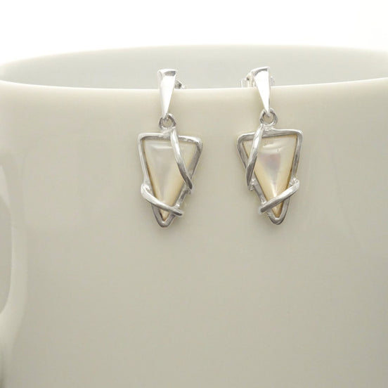 Unique, Original, Bijoux, Femme, Boucles d'Oreilles, Nacre, Cadeaux, Argent, 925, Filigrane, Urbain, Bohème, Envoie Rapide, Paypal, Noel,