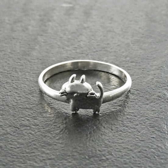 Bague Chat Matou Argent Massif 925  Amoureux des Chats 