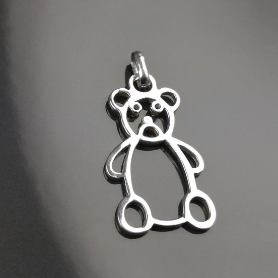 Pendentif Ours Teddy Bear Argent 925 Cadeau Naissance