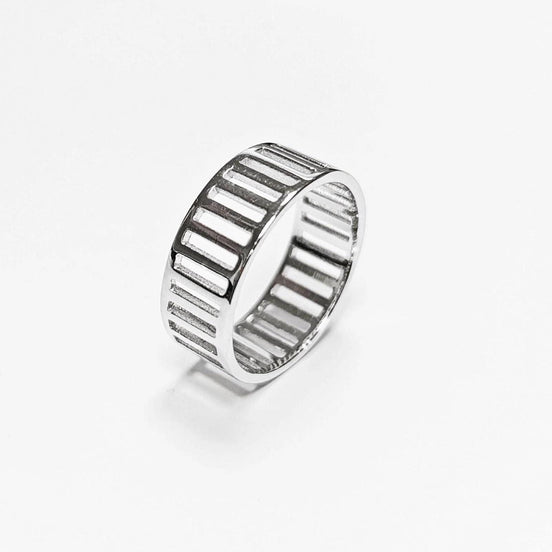 Bague Filigrane Argent 925 • Anneau Large Ajouré • Bague Dentelle Moderne